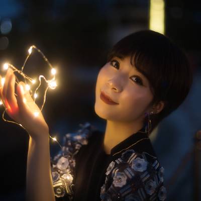 夜景模特