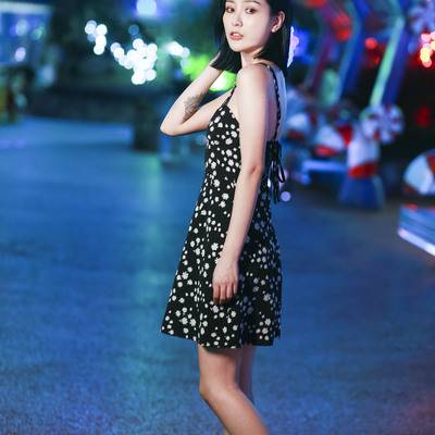 夜景模特
